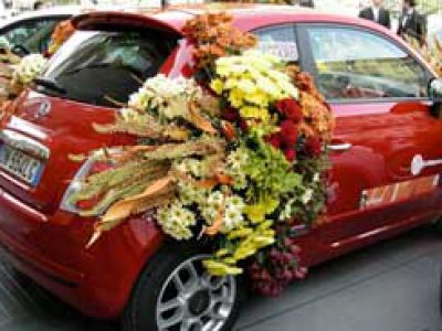 Kwiecisty Fiat 500